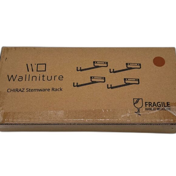 Wallniture Wall-Mounted Chiraz Stemware Rack (Set of 4)-NIB - Picture 8 of 9